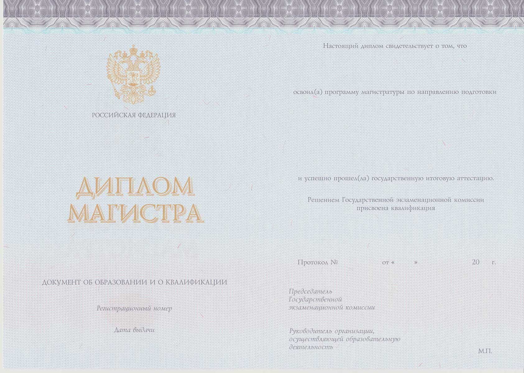 Диплом магистра 2014-2024 Фото